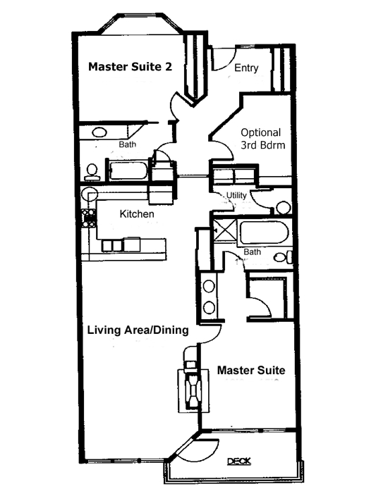Floor Plan for Reflections by the Sea - The Village at North Pointe