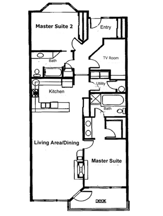 Floor Plan for Suite Dreams  - The Village at North Pointe