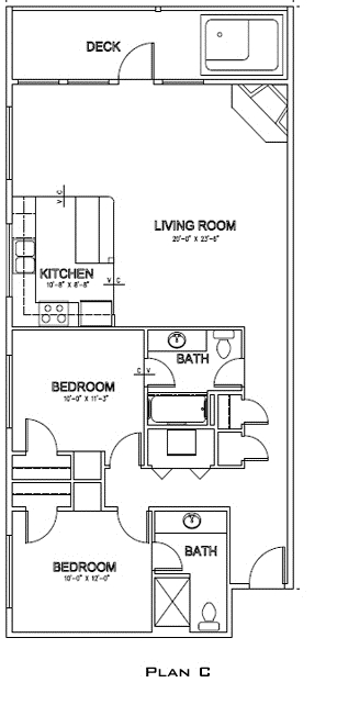 Floor Plan for Beacon Heights - Pacific Winds Condominiums