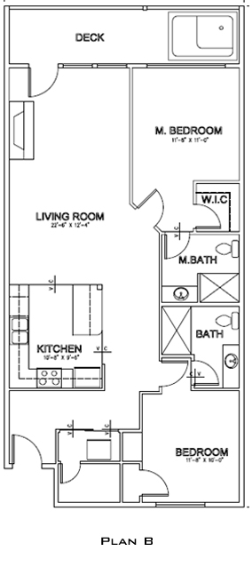 Floor Plan for Pacific Life -  Pacific Winds Condominiums