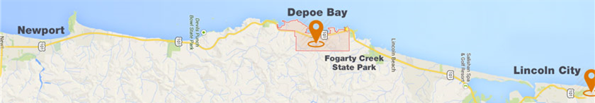 oregon coast maps